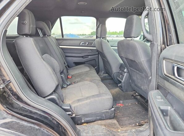 1FM5K8D87JGA61705 2018 FORD EXPLORER Black ძრავის განყოფილების ხედი