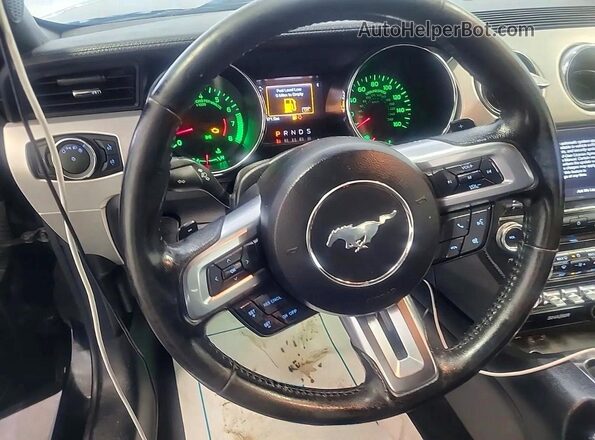 1FATP8FF5H5247912 2017 FORD MUSTANG Black Առջևի վահանակի տեսք