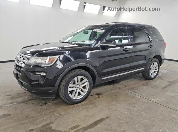 1FM5K8DH2JGC65425 2018 FORD EXPLORER Black Задня ліва чверть