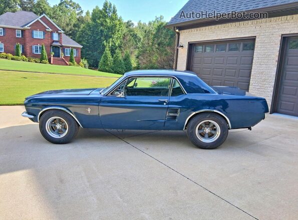 7701G252161 1967 FORD MUSTANG Blue სალონის 360-გრადუსიანი ხედი