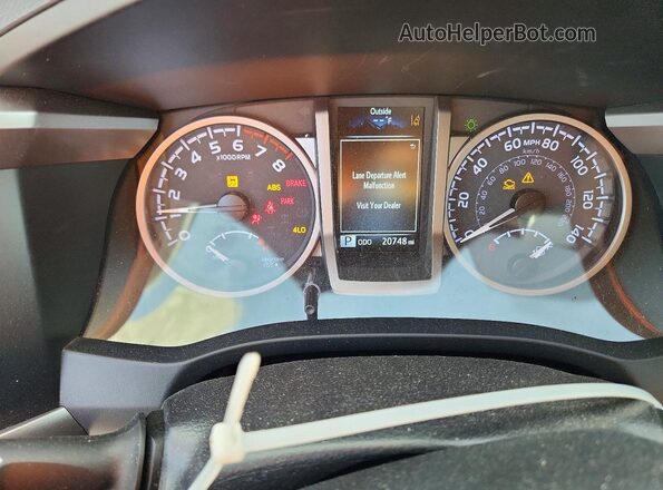 3TYCZ5AN8PT110719 2023 TOYOTA TACOMA Gray Instrument cluster view