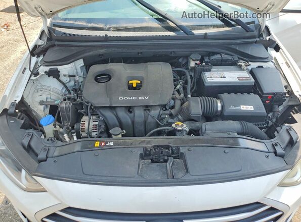 5NPD74LF0HH144361 2017 HYUNDAI ELANTRA White Engine compartment view
