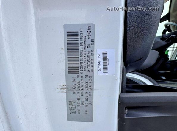 3C6TRVCG7KE562875 2019 RAM PROMASTER White უკანა სავარძლების ხედი