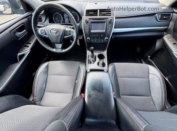 4T1BF1FK4HU353587 2017 TOYOTA CAMRY Black უკანა სავარძლების ხედი