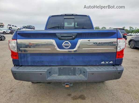 1N6BA1F4XGN512994 2016 NISSAN TITAN Синий Вид салона спереди
