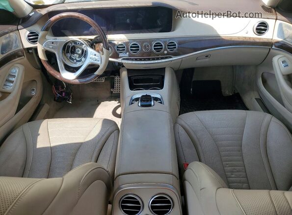 WDDUG8GB0KA444503 2019 MERCEDES-BENZ S White Widok zestawu wskaźników