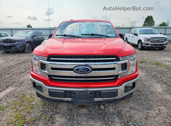 1FTEX1CB2JFE11015 2018 FORD F150 Red Вид ззаду