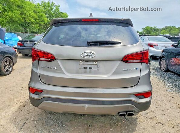 5XYZU4LA6HG415434 2017 HYUNDAI SANTA Gray წინა სალონის ხედი