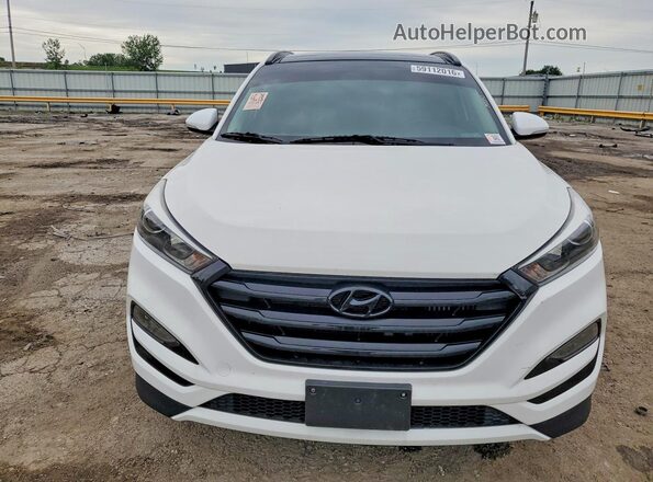 KM8J33A2XJU802493 2018 HYUNDAI TUCSON Белый Вид сзади