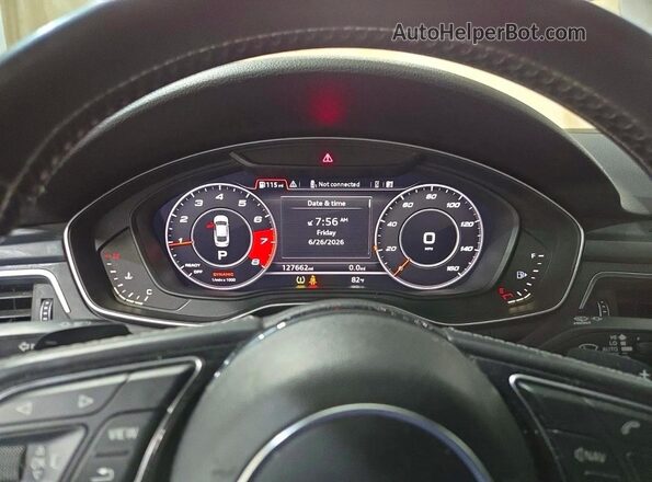 WAUC4CF52JA039705 2018 AUDI S5 White Vista del cuadro de instrumentos