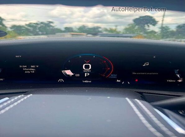 1G1YB2D40T5100394 2026 CHEVROLET CORVETTE Black Вид щитка приладів