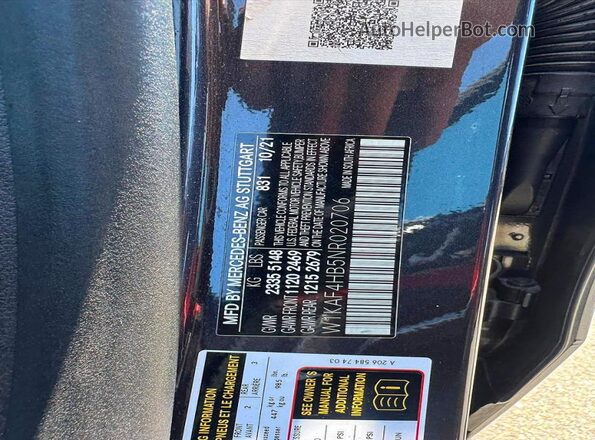 W1KAF4HB5NR020706 2022 MERCEDES-BENZ C-CLASS Charcoal Rear seats view