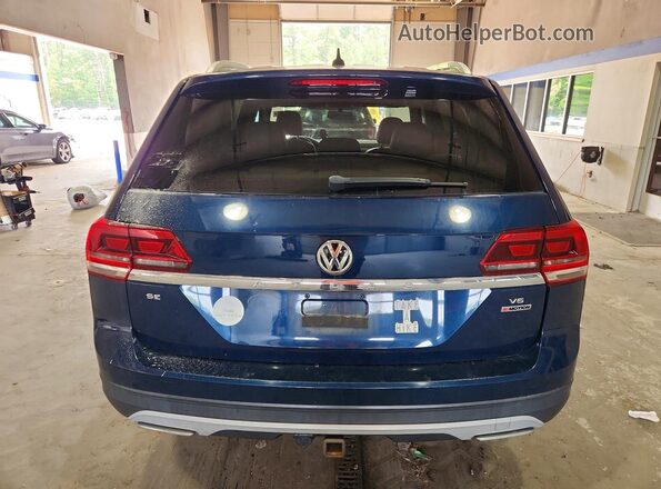 1V2KR2CA1JC581215 2018 VOLKSWAGEN ATLAS Blue წინა სალონის ხედი