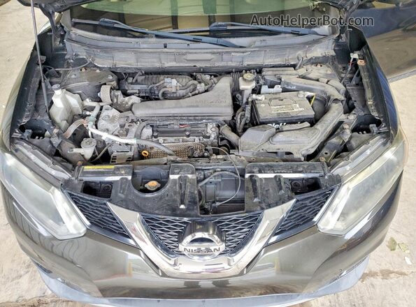 KNMAT2MV3GP673699 2016 NISSAN ROGUE Brown VIN կոդի պիտակի տեսք