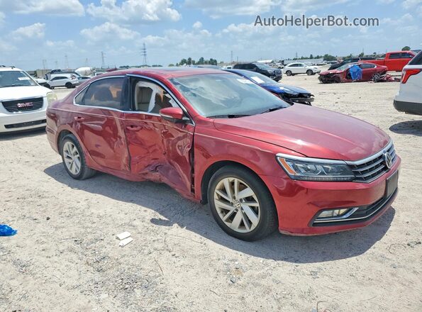 1VWBA7A32JC043226 2018 VOLKSWAGEN PASSAT Burgundy Widok z przodu