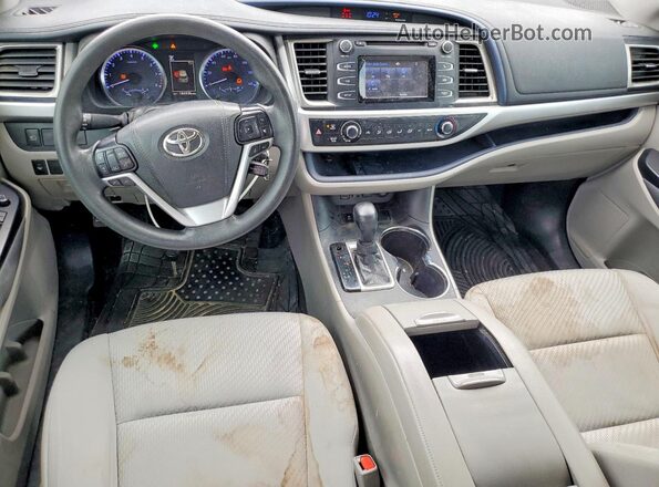 5TDZZRFH0KS289766 2019 TOYOTA HIGHLANDER Gray Вид щитка приладів