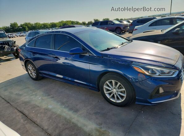 5NPE24AF6JH620382 2018 HYUNDAI SONATA Blue Widok z przodu