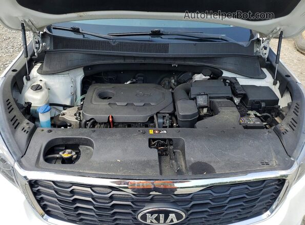 5XYPGDA30KG568904 2019 KIA SORENTO White Widok naklejki z numerem VIN