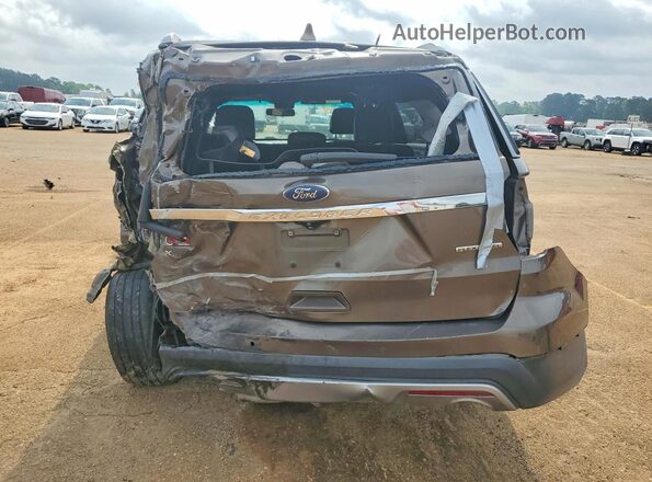 1FM5K7D89GGD35814 2016 FORD EXPLORER Tan Widok wnętrza z przodu