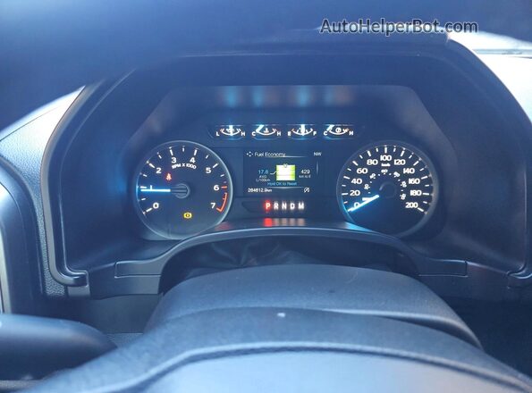 1FTEW1EP9JKF18355 2018 FORD F150 Black Vista del cuadro de instrumentos