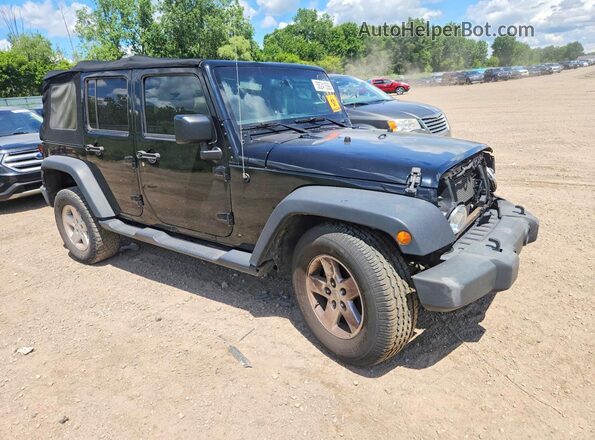 1C4BJWDG7HL669036 2017 JEEP WRANGLER Black Вид спереду