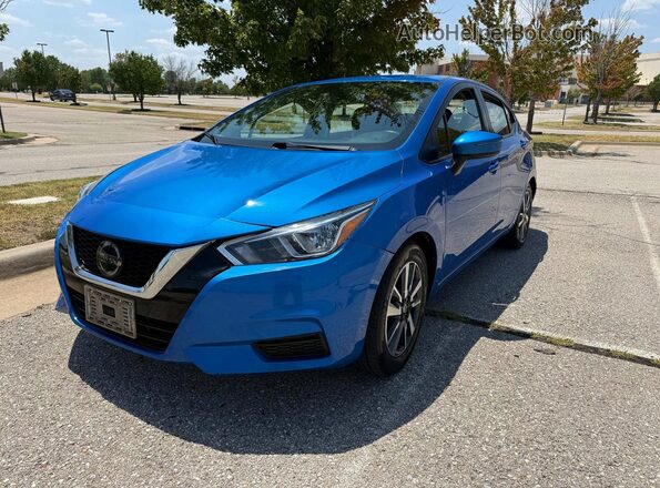 3N1CN8EV4ML886692 2021 NISSAN VERSA Blue Tył prawy