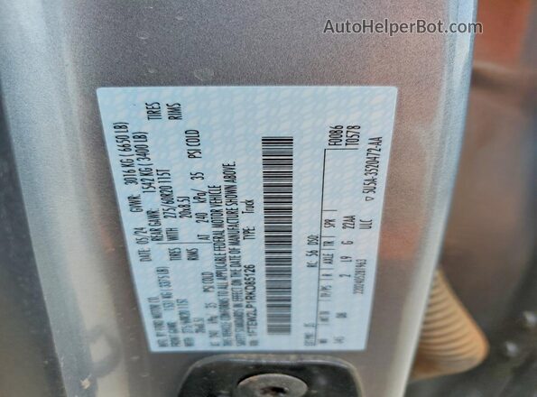 1FTEW2LP1RKD85126 2024 FORD F150 Серебряный Вид наклейки с VIN-кодом