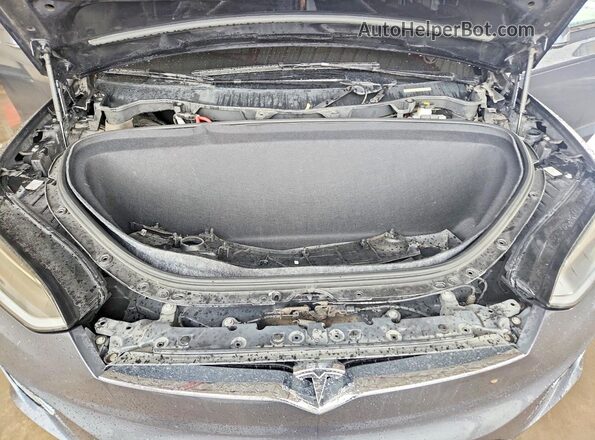 5YJXCDE44JF081127 2018 TESLA MODEL Gray Widok naklejki z numerem VIN