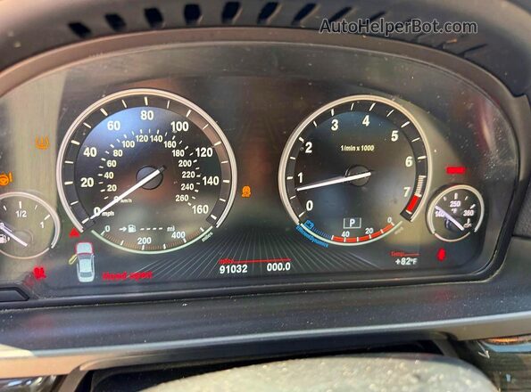 WBA5B3C55GG257873 2016 BMW 5 SERIES Blue Vista del cuadro de instrumentos