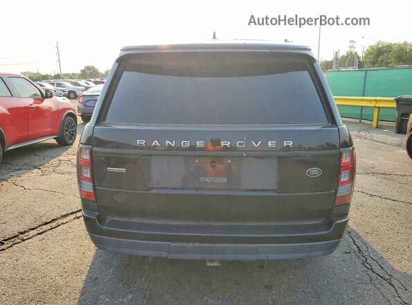 SALGS2EF2GA306177 2016 LAND ROVER RANGE ROVER Black წინა სალონის ხედი
