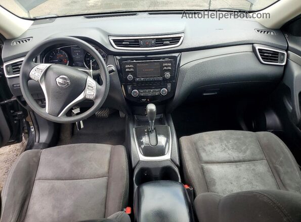KNMAT2MV8GP717664 2016 NISSAN ROGUE Black Instrument cluster view