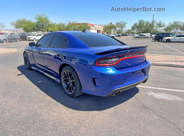 2C3CDXGJ0LH107496 2020 DODGE CHARGER Blue Przód prawy