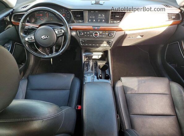 KNALB4J15J5120593 2018 KIA CADENZA Gray Vista del cuadro de instrumentos