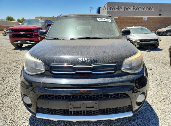 KNDJP3A59H7424744 2017 KIA SOUL Black უკანა ხედი