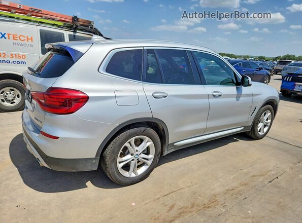 5UXTY3C00L9B69956 2020 BMW X3 Silver Przód prawy