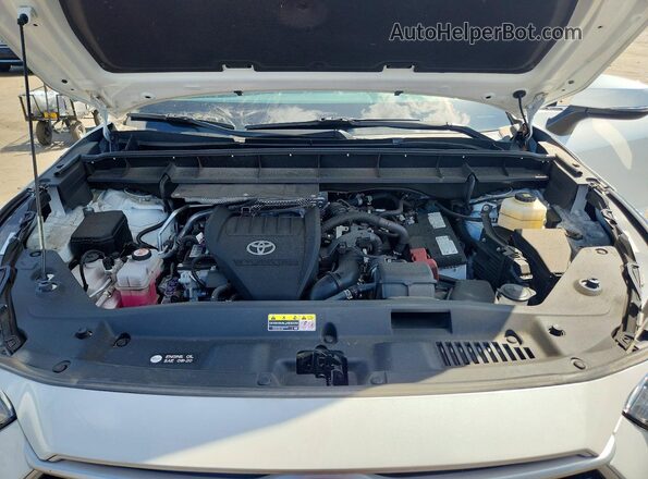 5TDKDRAH4PS008664 2023 TOYOTA HIGHLANDER White VIN კოდის სტიკერის ხედი
