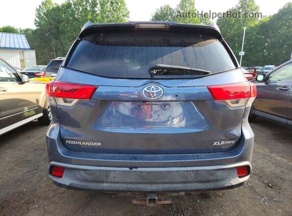 5TDJZRFH5JS491997 2018 TOYOTA HIGHLANDER Blue Սալոնի դիմացի տեսք