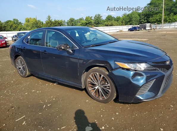 4T1B11HK4KU722774 2019 TOYOTA CAMRY Blue წინა ხედი