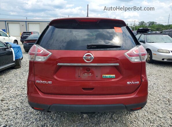 5N1AT2MV6GC814395 2016 NISSAN ROGUE Red წინა სალონის ხედი