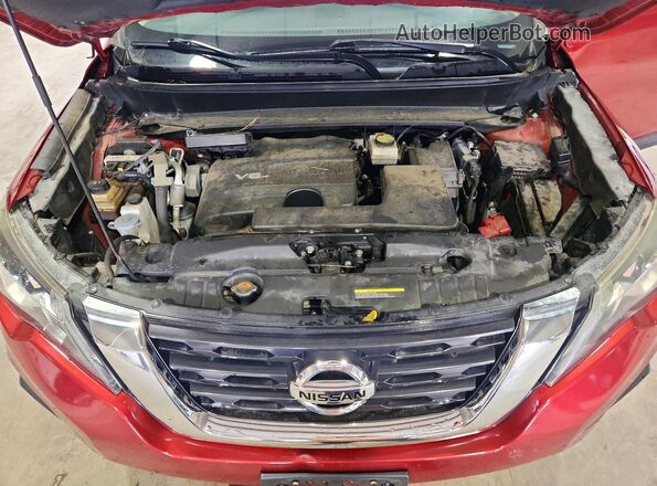 5N1DR2MM8HC688528 2017 NISSAN PATHFINDER Red VIN sticker view
