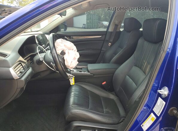 1HGCV1F4XMA059119 2021 HONDA ACCORD Blue წინა პანელის ხედი