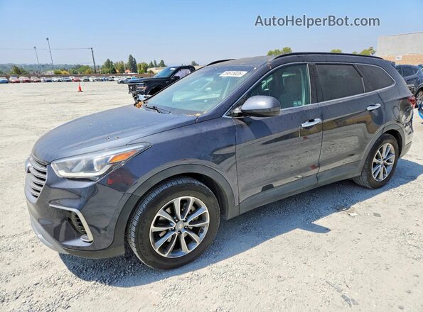 KM8SM4HF7HU206171 2017 HYUNDAI SANTA Charcoal Հետևի ձախ