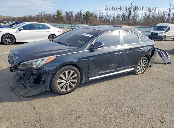 5NPE34AF1HH586276 2017 HYUNDAI SONATA Black Задня ліва чверть