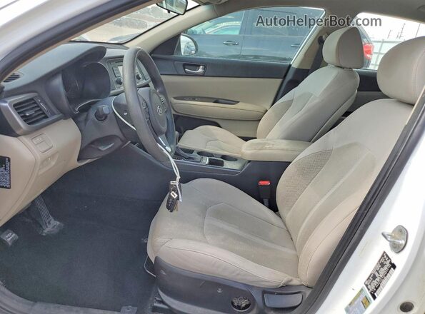 5XXGT4L39GG055736 2016 KIA OPTIMA White Առջևի վահանակի տեսք