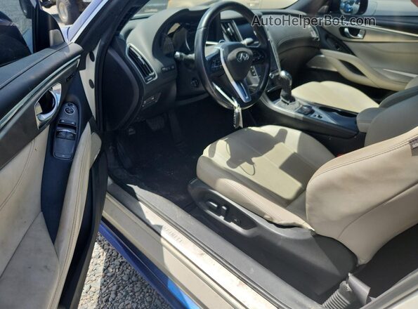 JN1EV7EK1KM230283 2019 INFINITI Q60 Blue Instrument cluster view
