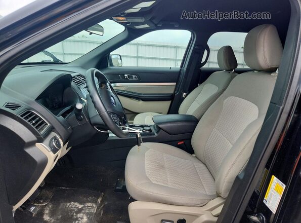 1FM5K8BH3JGC35353 2018 FORD EXPLORER Black Widok deski rozdzielczej