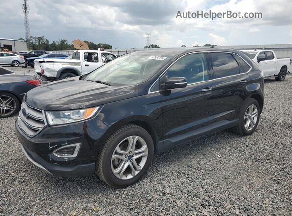 2FMPK3K97JBB41374 2018 FORD EDGE Black უკანა მარცხენა