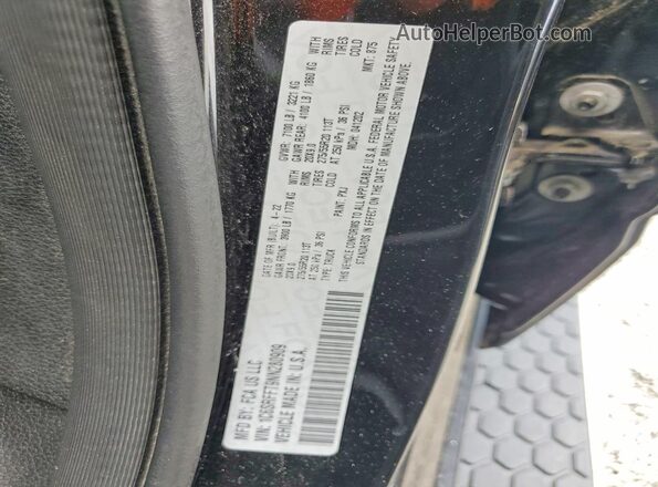 1C6SRFFT9NN280909 2022 RAM 1500 Black Widok naklejki z numerem VIN