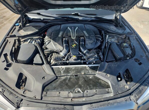WBAJB9C5XJB035786 2018 BMW M5 Blue Widok komory silnika