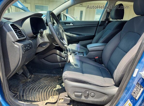KM8J3CAL7KU011526 2019 HYUNDAI TUCSON Blue წინა პანელის ხედი